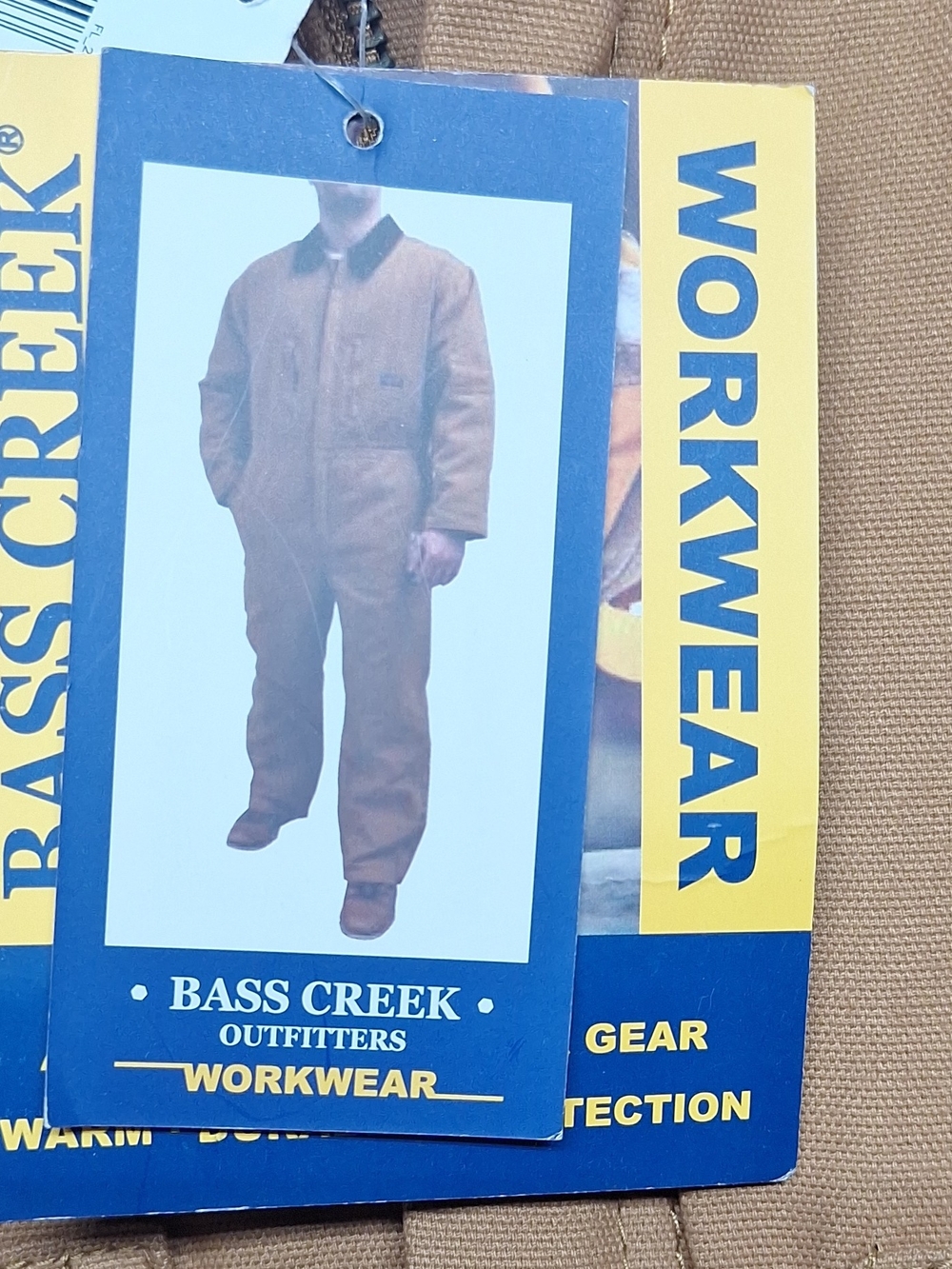 Men’s Brown Work Pants Overalls Size L NWT